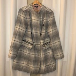 Torrid Plaid Wool MIDI Coat Size 2